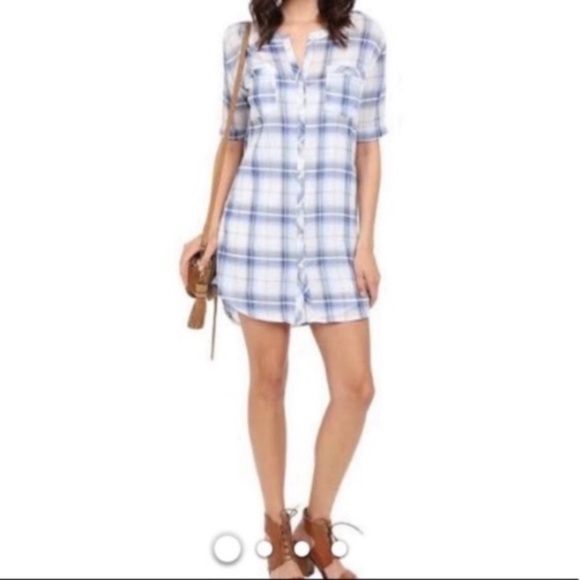 BB Dakota William Plaid Shirt Dress - Picture 2 of 7
